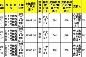 8700万，大连福佳集团豪夺沈阳3地块